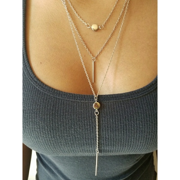 Jewelry - *LAST ONE* 3 layer tassle charm necklace🌟